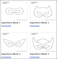 DIY Superhero Masks for Kids - Cool Kiddy Stuff